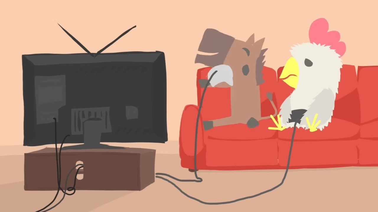 Image of the Ultimate Horse beating the Ultimate Chicken